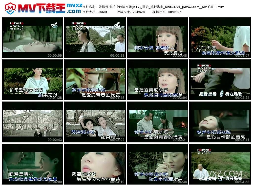 张清芳-你手中的清水烧(MTV)_国语_流行歌曲_MA504701